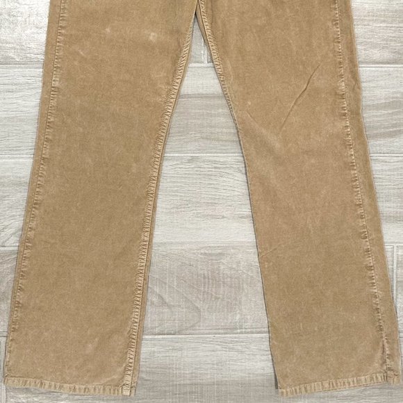 Closed Baylin High-Rise Slim Fit Flare Corduroy Velvet Jeans in Cement Beige Tan - Picture 6 of 15